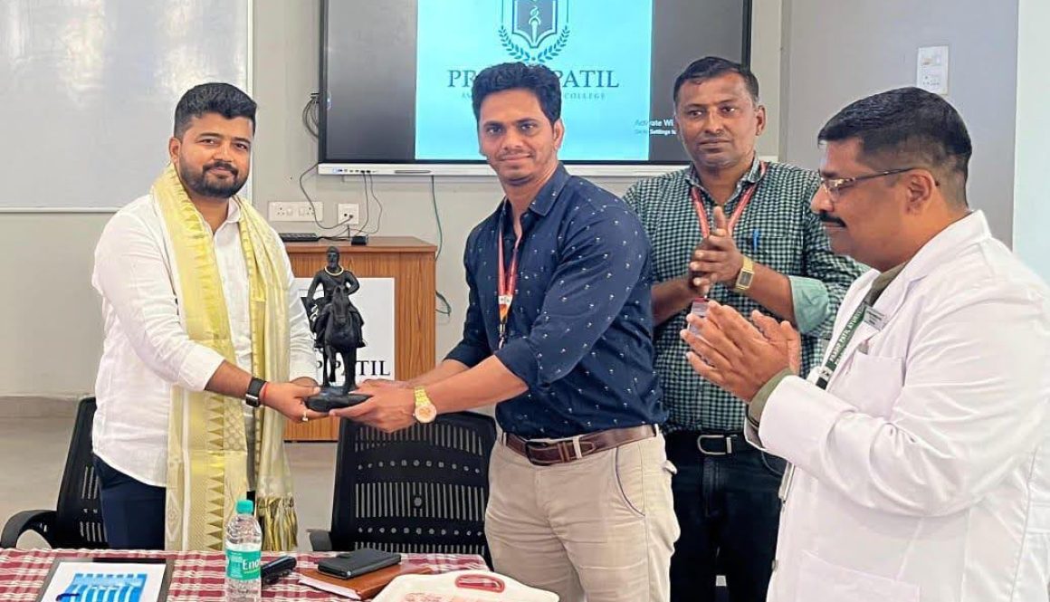 A proud moment as Hon. Secretary Dr. Jayant Patil is felicitated following the Kolhapur Zilla Parishad election victory, marking a significant achievement in leadership and public service