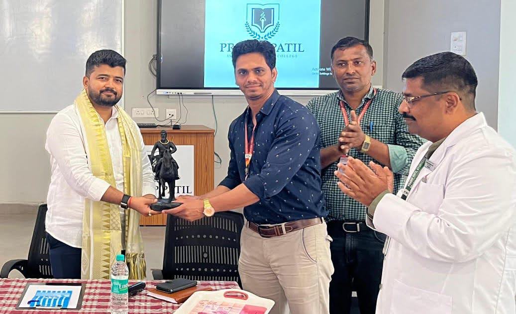 A proud moment as Hon. Secretary Dr. Jayant Patil is felicitated following the Kolhapur Zilla Parishad election victory, marking a significant achievement in leadership and public service