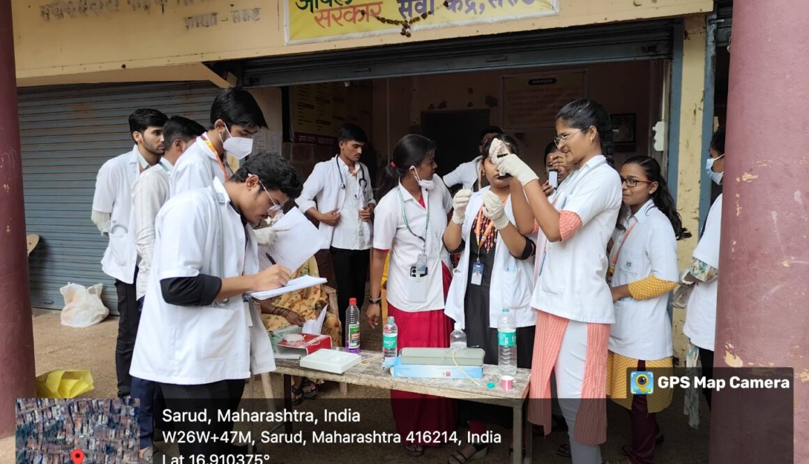 Dep of KriyaSharir free HB gm% checkup Camp