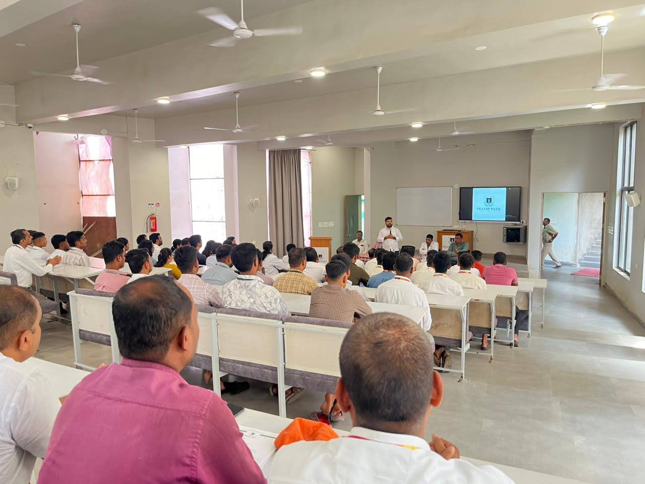 Review Meeting with All Staff, Chaired by Hon. Secretary and Management