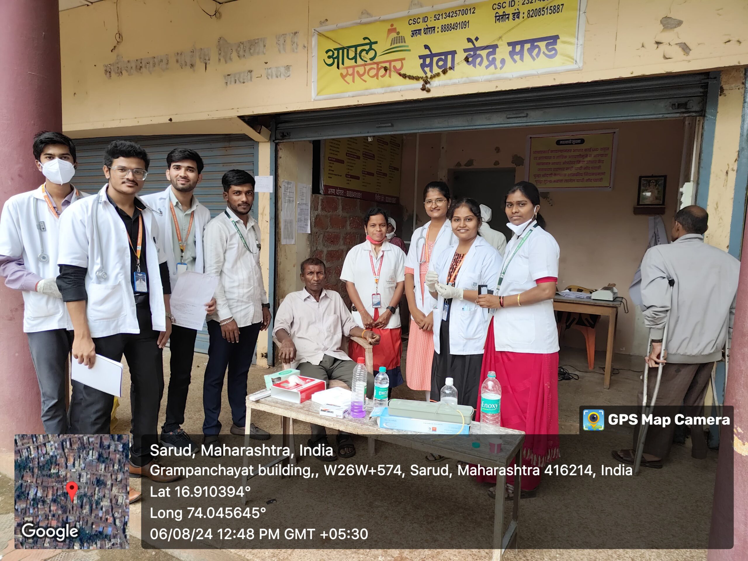Dep of KriyaSharir free HB gm% checkup Camp